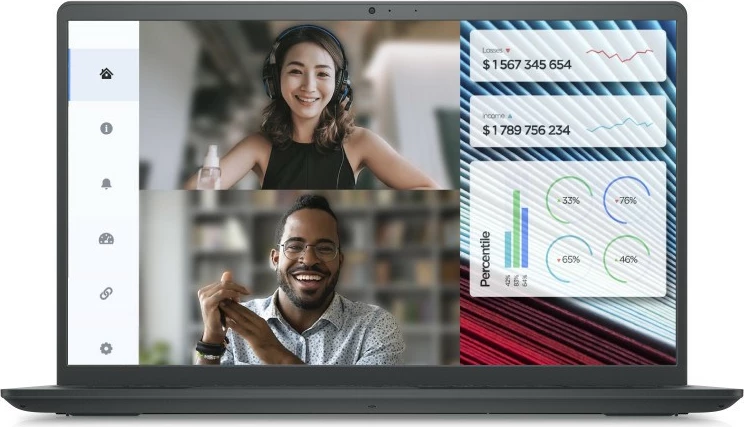 DELL Vostro 3520 15.6" (Intel Core i5 1235U, 16GB DDR4,  512GB SSD, UHD Graphics, No Os, Black)