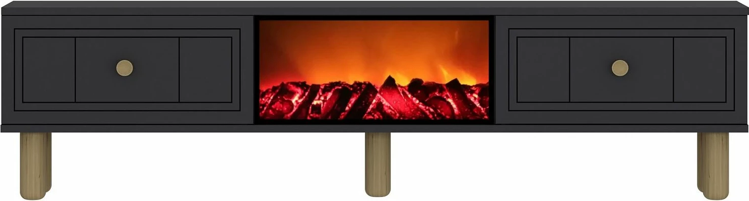 Komodë TV me oxhak Dario Bohem, ngjyrë antracit, Skye Decor