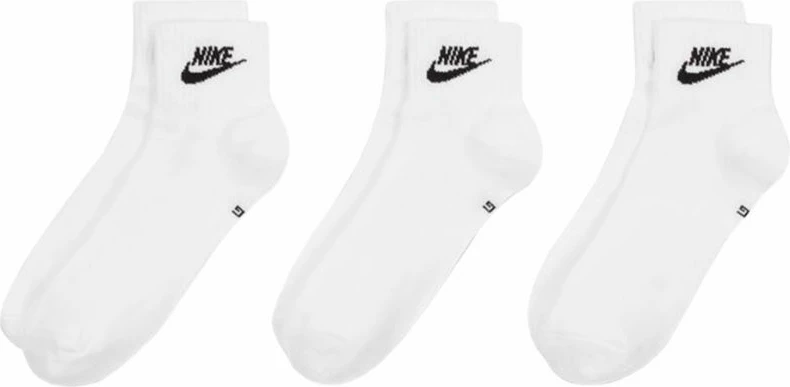 Çorape për meshkuj dhe femra Nike, të bardha [Madhësia: 42 - 46]