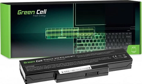 Bateri laptopi Green Cell A32-K72, 11.1V 4400mAh, për Asus K72/K73/N71/N73, e zezë