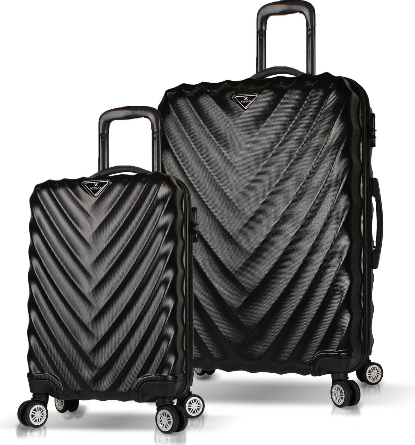 Set valixhesh (2 copë), ngjyrë e zezë, Zoozie Bags, 6784