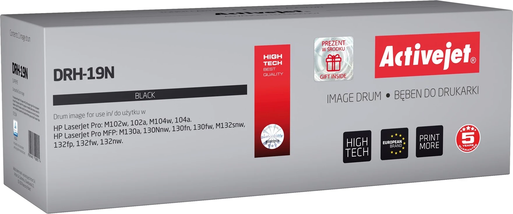 Ngjyrë zëvendësues Activejet DRH-19N për HP, i zi
