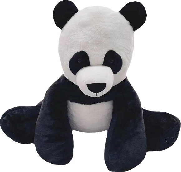Maskotë panda TULILO Agata 75 cm, e bardhë/zezë