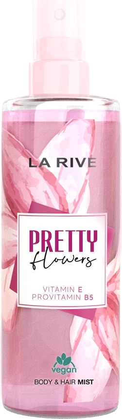 Mist për trup dhe flokë La Rive Pretty Flowers për femra, 200ml