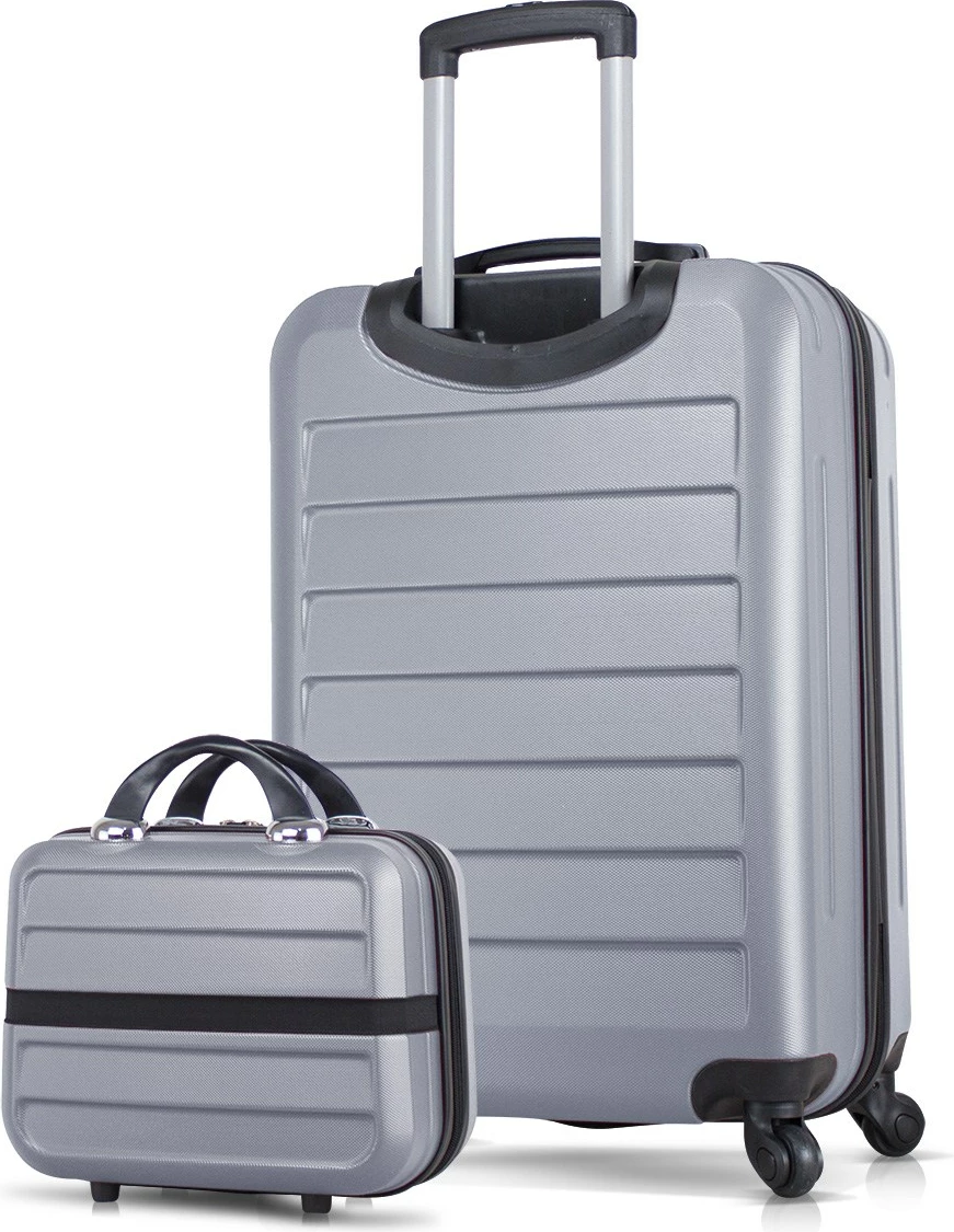 Set valixhesh (2 copë), gri, Zoozie Bags, 4865