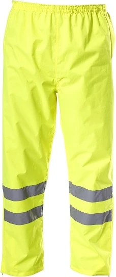 Pantallona pune hi-vis LAHTI PRO L4100804, kundër shiut, XL, të verdha