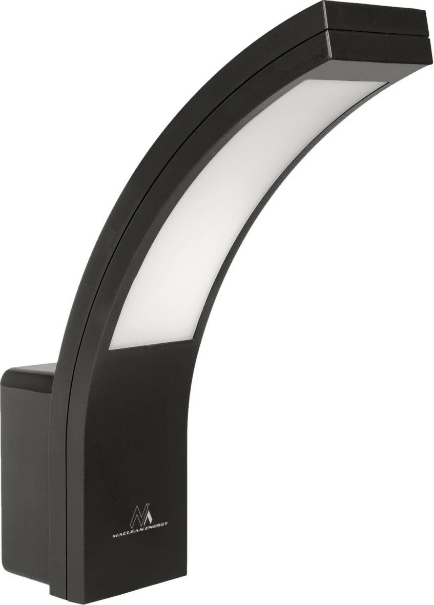 Llambë muri LED Maclean Energy MCE343 B 10W 800lm 4000K IP54, e zezë