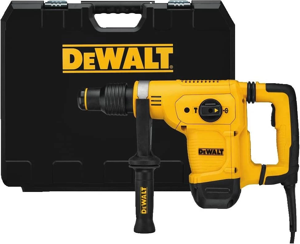 Çekiç demolimi SDS-Max Dewalt D25810K 1050 W 7.1 J 5.6 kg, me valixhe, e verdhë