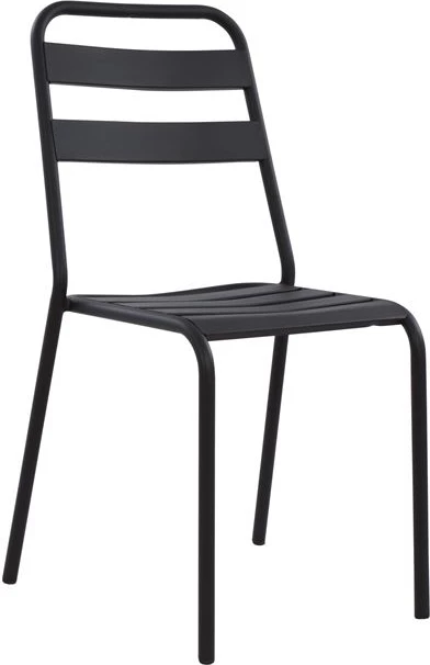 Karrige metalike e zezë Jason, FH5177.01, 43x50x86cm