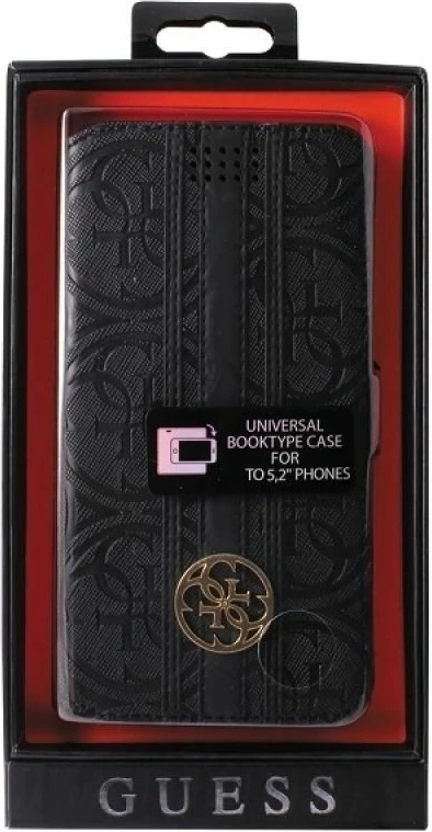 Kapak telefoni Guess 4G Heritage Book Universal L, i zi