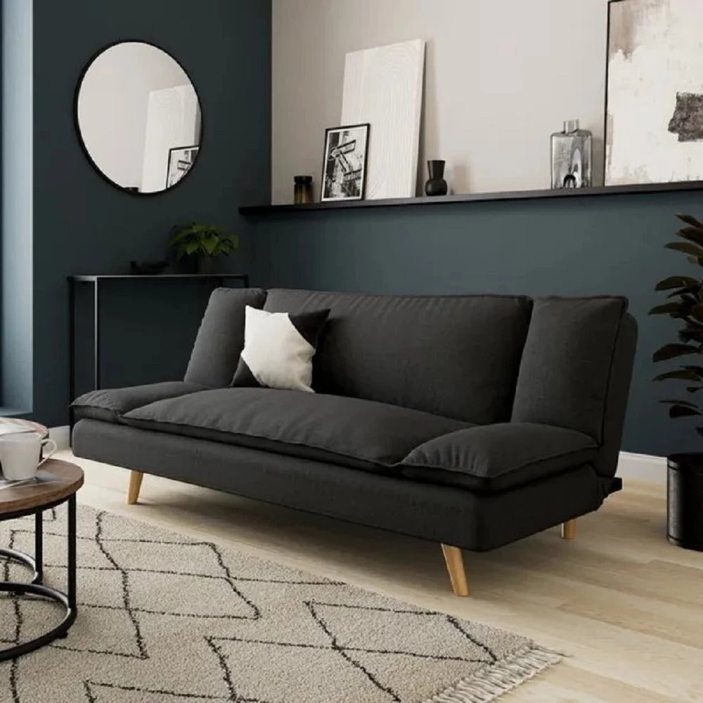 Krevat-sofë COZY, 3 vende, antracit, 191x103x84