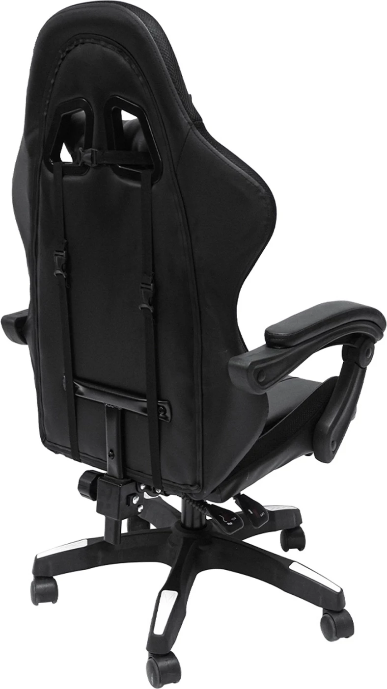 Karrige gaming DARREN FH1203.04, e zezë-bardhë, PVC & najlon, 51x49x125Hcm