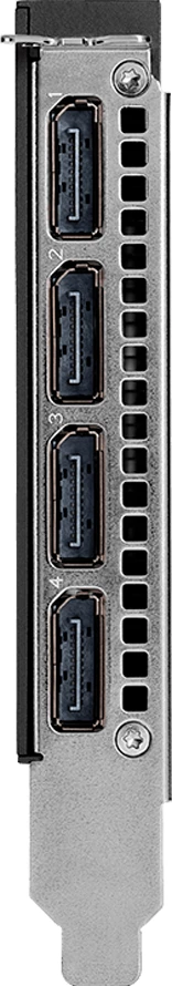 Kartë grafike PNY NVIDIA RTX PRO 4000 Blackwell, 24GB GDDR7 ECC, PCIe 5.0 x16, 192-bit, 672GB/s, 4x DisplayPort 2.1b, OEM, single-slot, e zezë