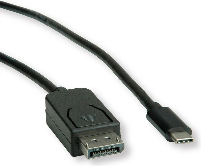 Kabllo adapter ROLINE USB-C në DisplayPort v1.2, 1 m, 4K 60Hz, e zezë