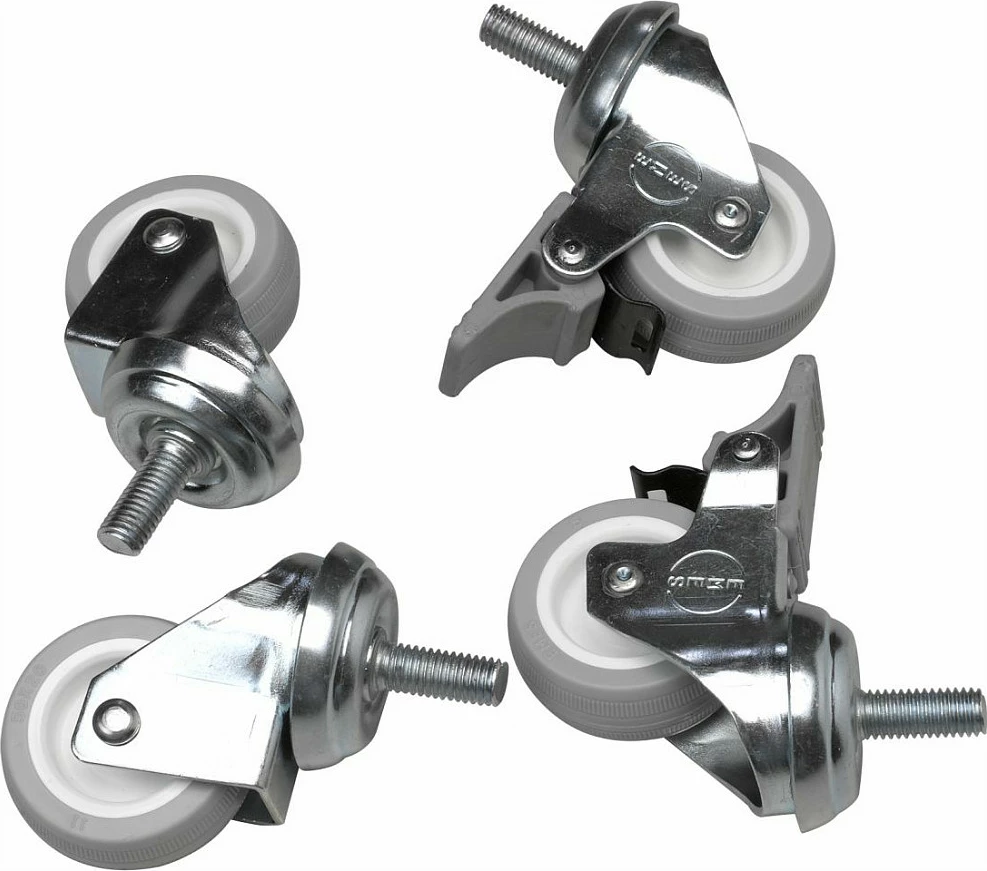 Rrota kasetash EQUIP për kabinete ECO dhe Pro Mount, 4 copë, 30x60 mm, argjendtë