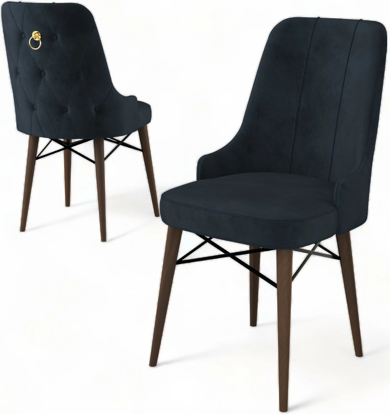 Set karrigash (6 copë), Hanah Home, Pare, anthracite, kafe