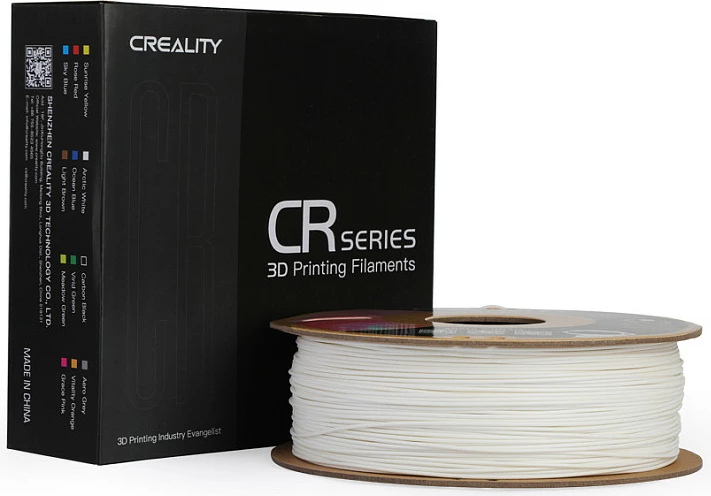 Filament për printer 3D Creality 3301010296, PLA 1.75mm 1kg, i bardhë
