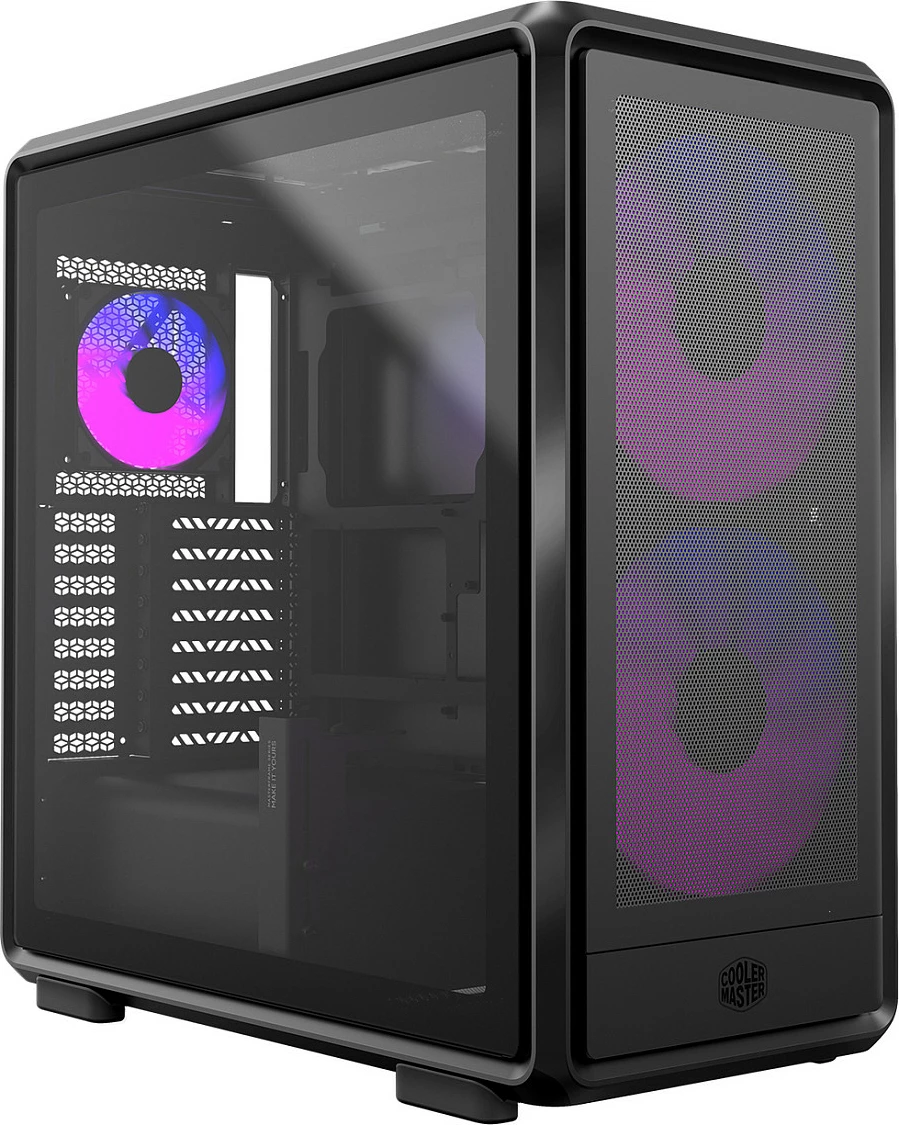 Kasë Cooler Master MasterFrame 600 Mesh ARGB, Midi Tower, Tempered Glass, e zezë