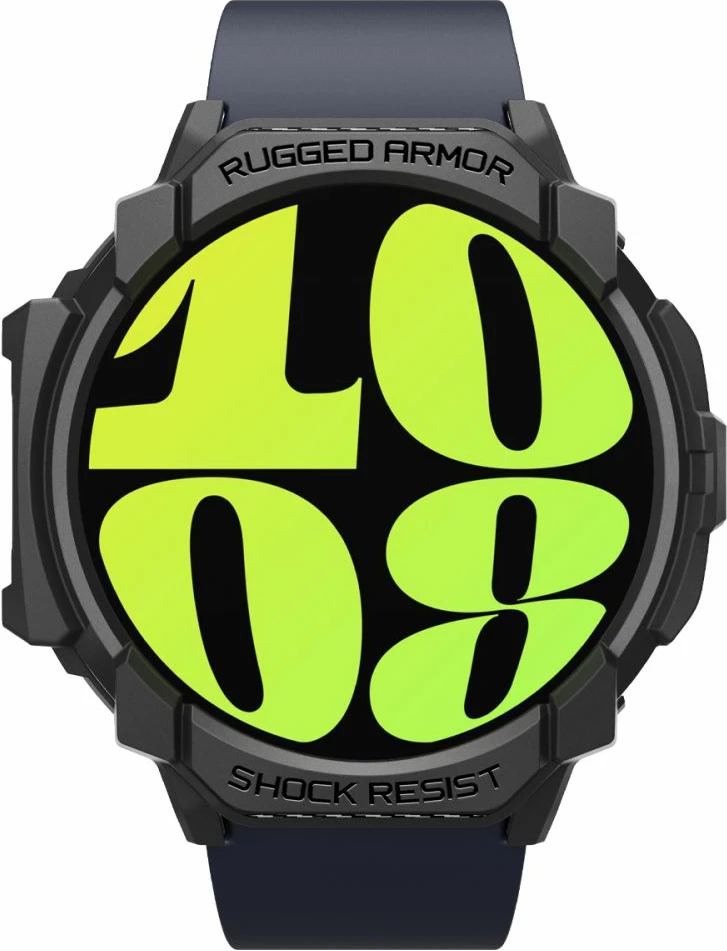 Mbështjellës Spigen Rugged Armor për Samsung Galaxy Watch 7, 44mm, i zi