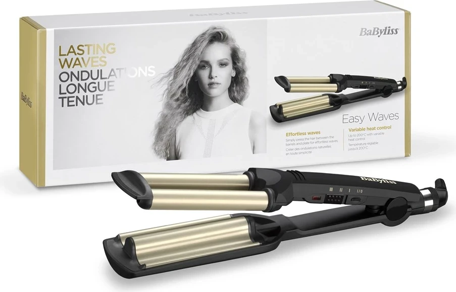 Hekur për Valë BaByliss C260E, Ngjyrë e Zezë dhe Argjendtë
