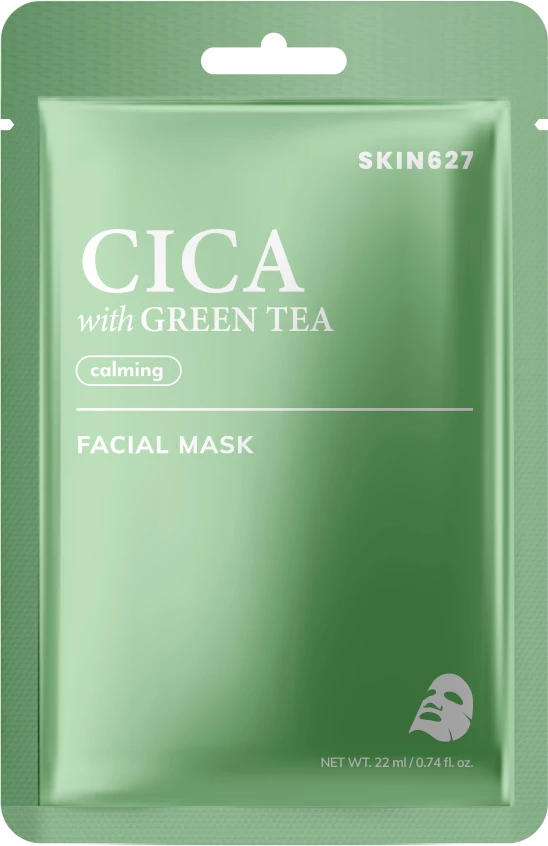 Maskë fytyre për femra SKIN627 Cica with Green Tea, 22ml