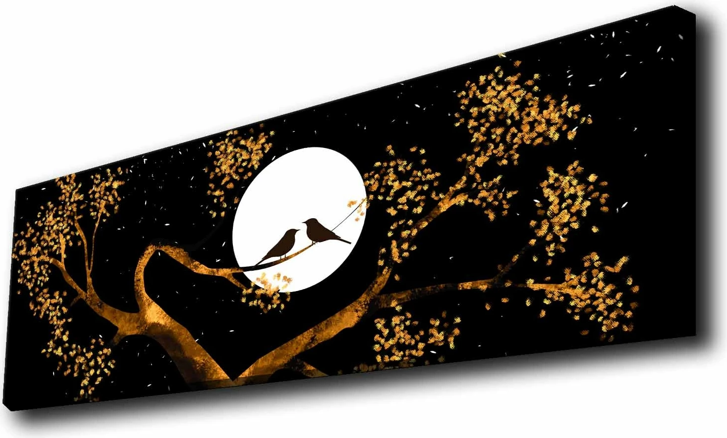 Pikturë dekorative në kanavacë me drita LED, shumëngjyrëshe, 30x90cm, 3090KTLGDACT-016