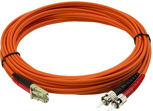 Kabllo fiber optike StarTech OM2 multimode 50/125, LC në ST, 5m, duplex, e kuqe