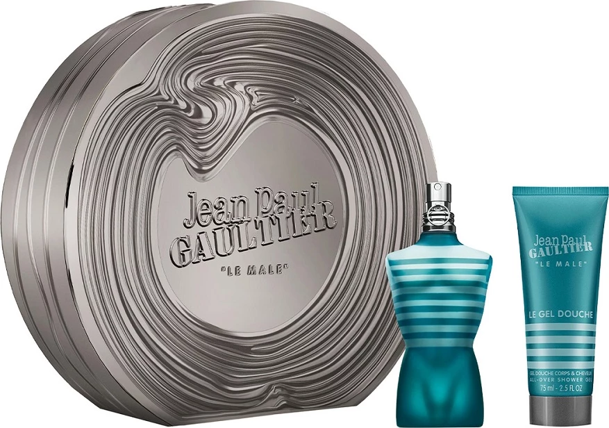 Eau de Toilette set për meshkuj Jean Paul Gaultier Le Male, 75ml + xhel dushi 75ml