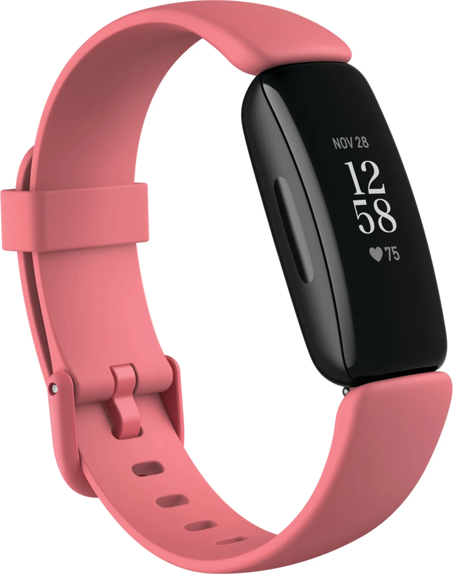 Smartwatch Fitbit Inspire 2 FB418BKCR, rrahje zemre 24/7, bateri deri 10 ditë, Desert Rose