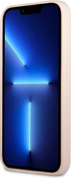 Mbështjellës Guess Silicone Triangle për iPhone 13 mini, Rozë