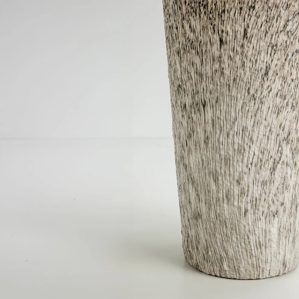 Set vazo KANCHE, 2 copë, qeramikë, bezhë-e zezë, 32x32x53cm