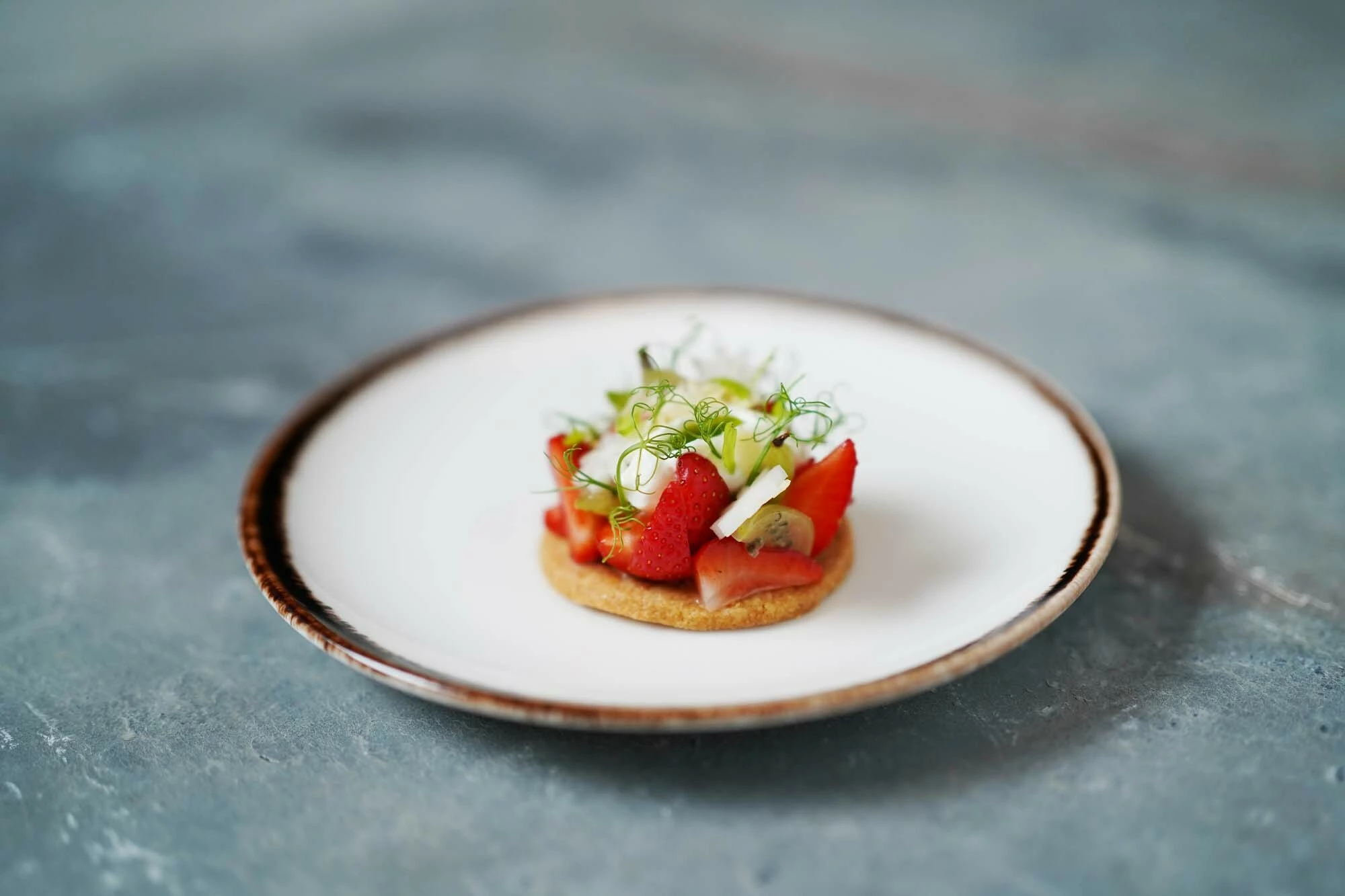 Pjatë me buzë të lartë Fine Dine Vanilla 300mm, krem, set 6 copë