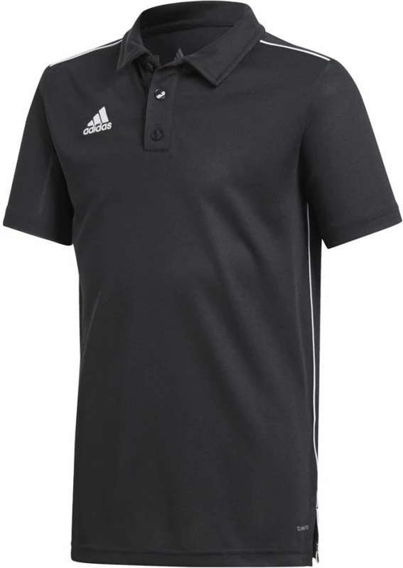 Fanellë futbolli për fëmijë adidas Core 18 Polo Junior, e zezë