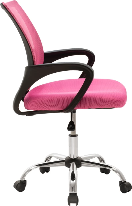 Karrige zyre Berto II, ngjyrë rozë-e zezë, 60x48x85-95cm