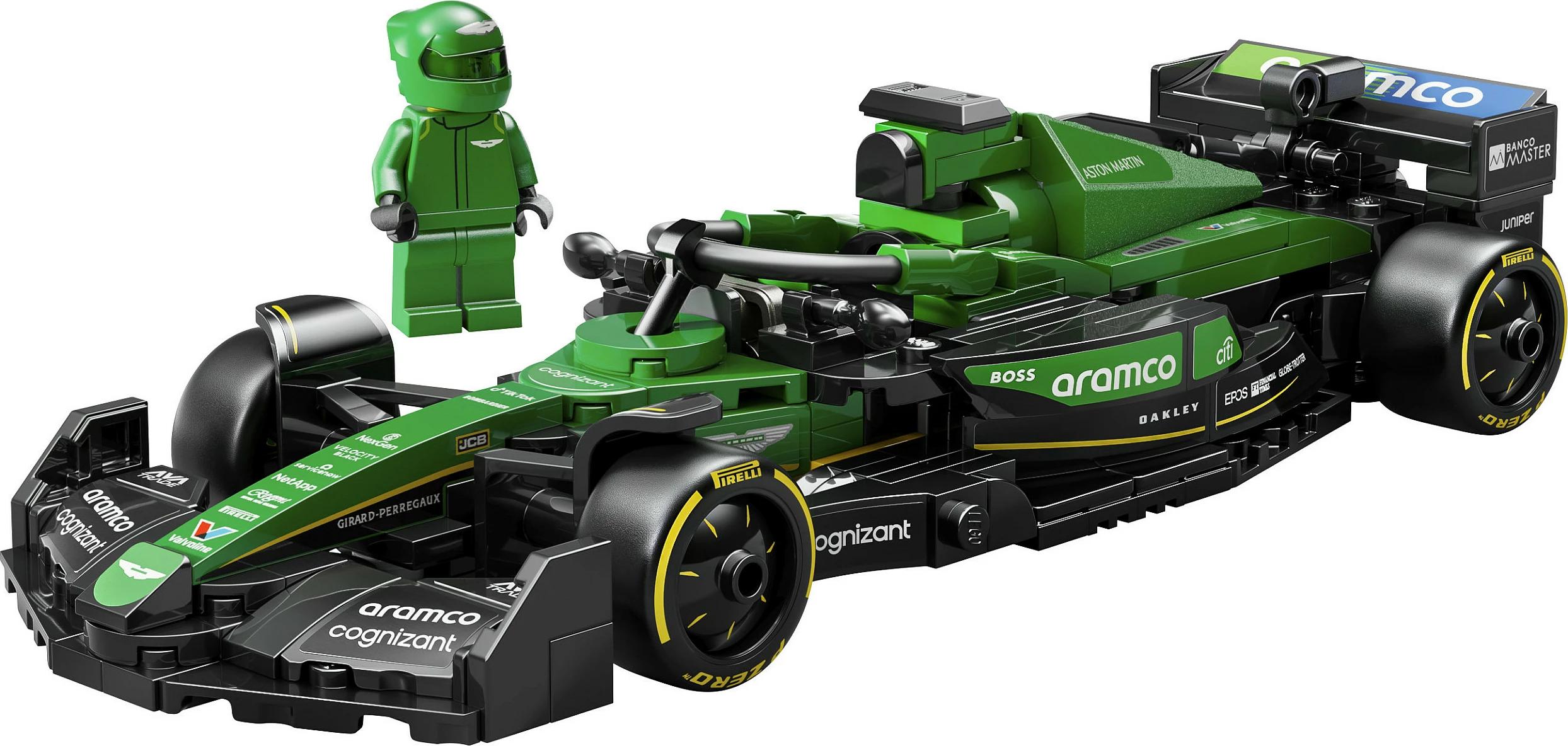 Set ndërtimi LEGO Aston Martin Aramco F1 AMR24, 269 pjesë, shumëngjyrësh
