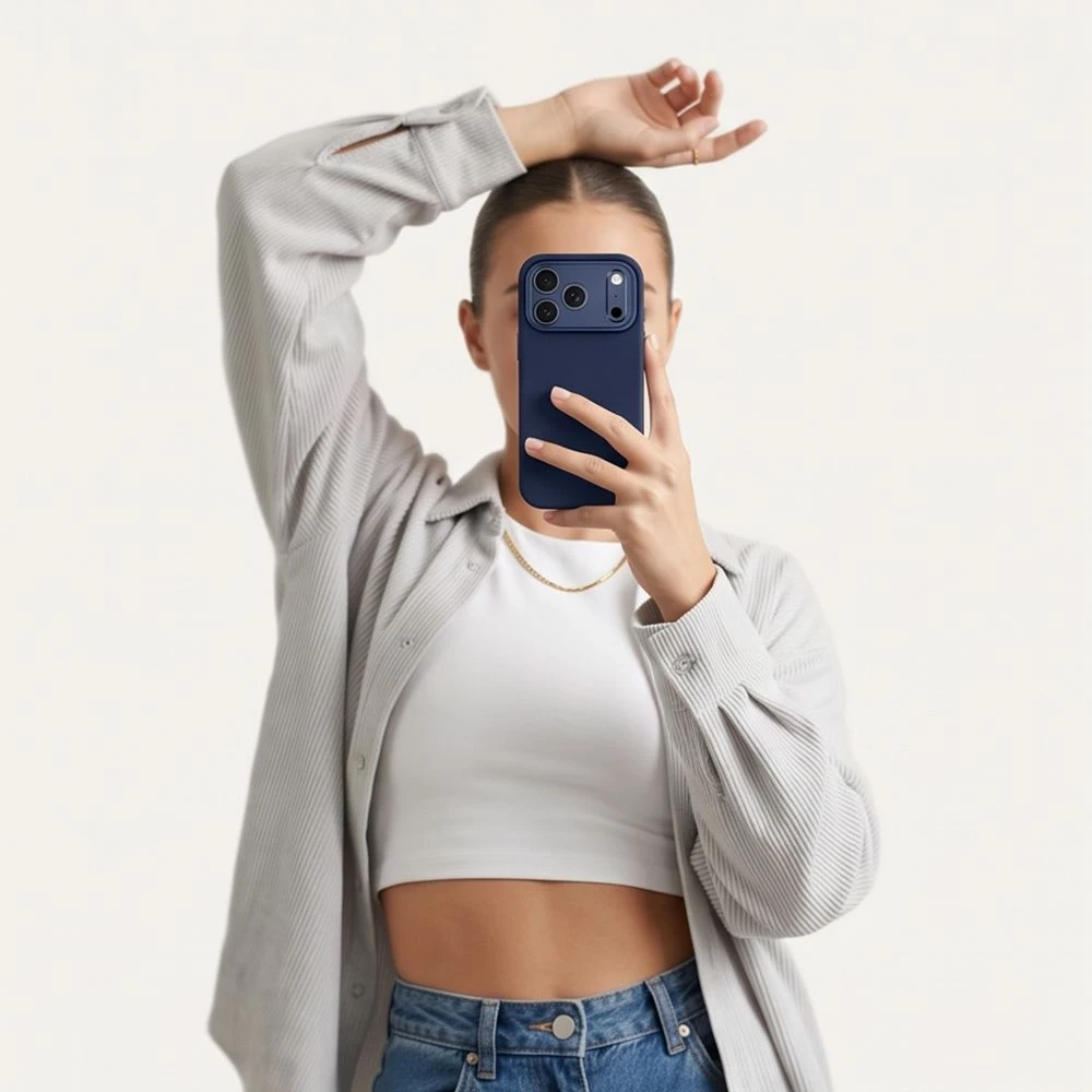 Mbështjellës Tech-Protect Uniq MagSafe CC për iPhone 18 Pro / 17 Pro, MagSafe, Camera Control Button, Kaltër e errët, 1 copë