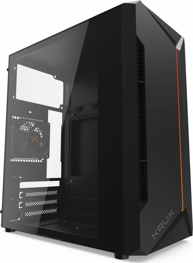 Kasë Krux Astro ARGB KRX0016, Micro-ATX/Mini-ITX, pa furnizues rryme, e zezë
