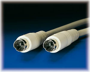 Kabllo PS/2 ROLINE, 6 m, Mini DIN 6-pin, gri