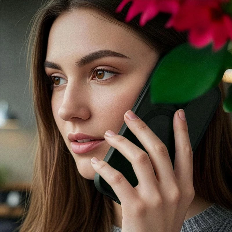 Maskë telefoni 3mk Smoke MagCase për iPhone 16, e gjelbër
