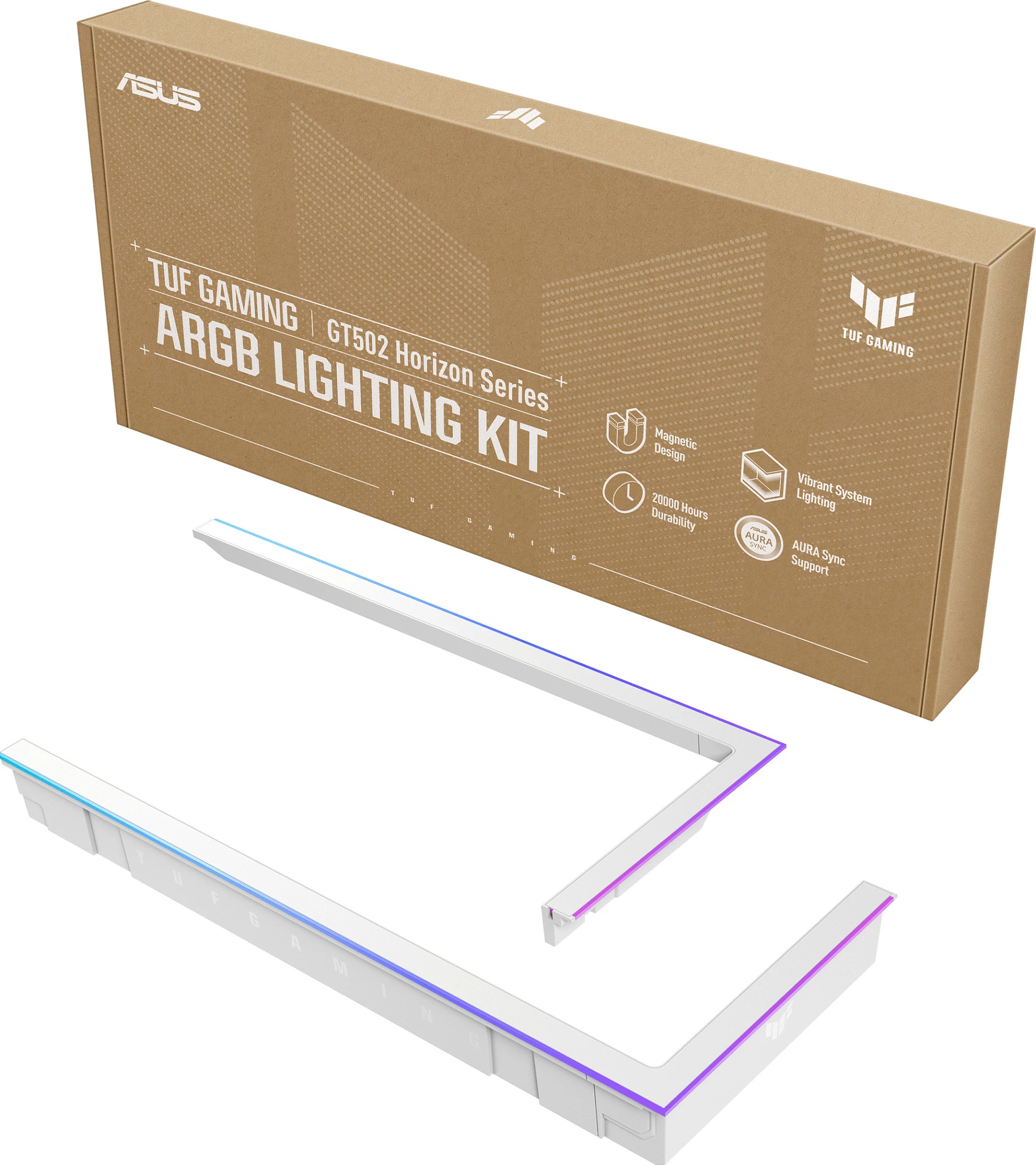 Kit ndriçimi ARGB për Kasë ASUS TUF Gaming GT502 Horizon, 5V, multicolor, i bardhë