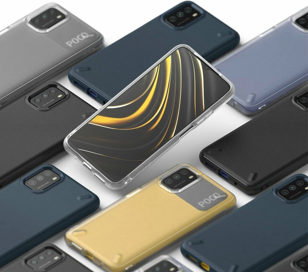 Mbështjellës Ringke Onyx për Xiaomi Poco M3, Transparent