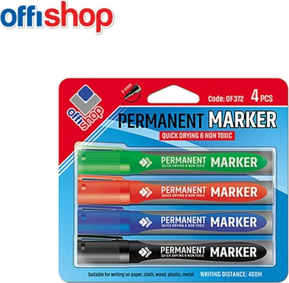 Osh Marker Permanent Set 1/4 Of372