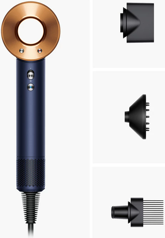 Tharëse flokësh Dyson Supersonic HD07, Prussian Blue/Rich Copper