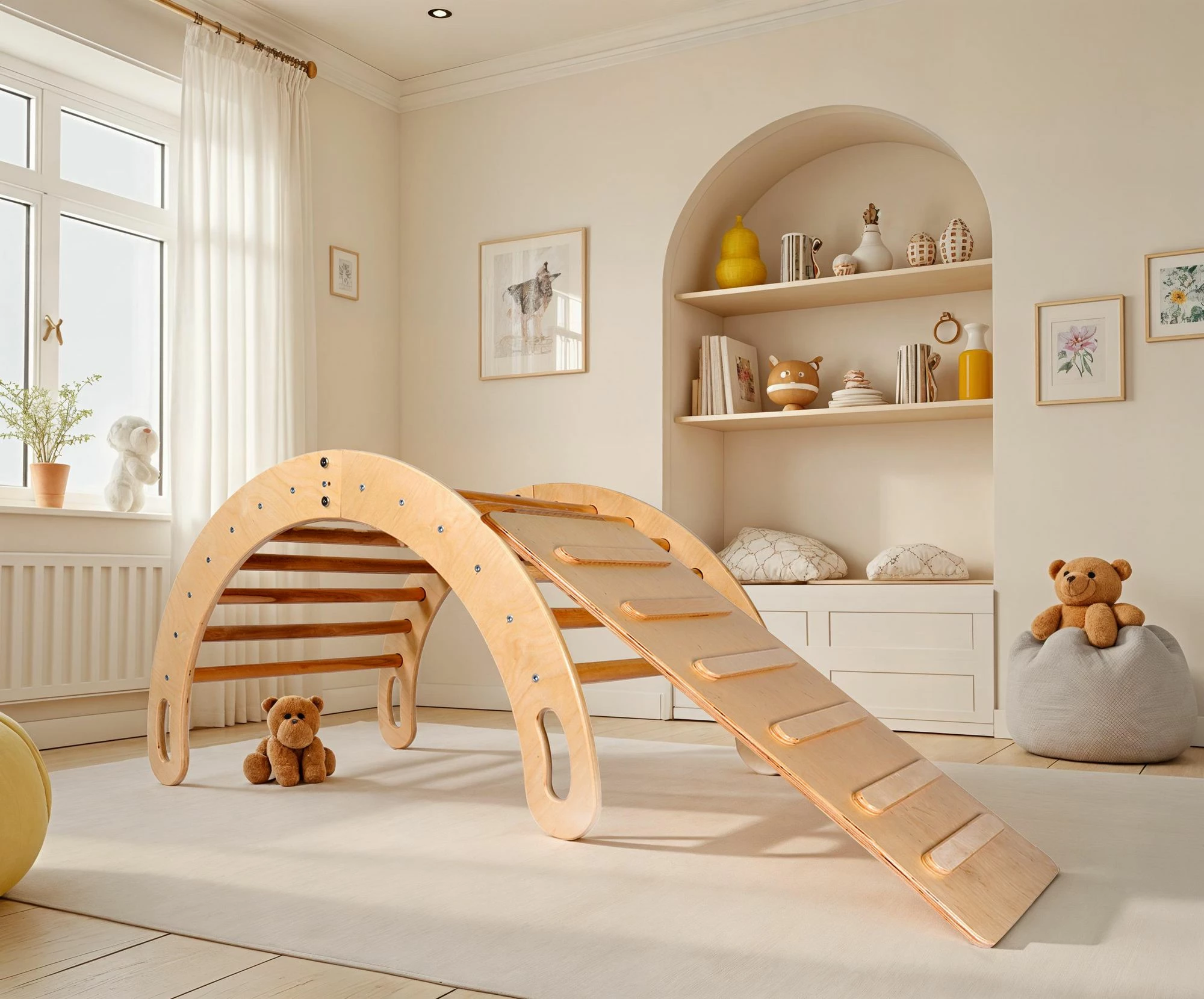 Set ngjitës Pikler, Skye Decor, ngjyrë lisi, BLTYZ-AKTV066