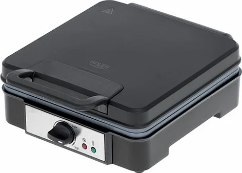 Aparat për vafla Adler AD 3049 1800W, 4 vafla, kontroll temperature, i zi