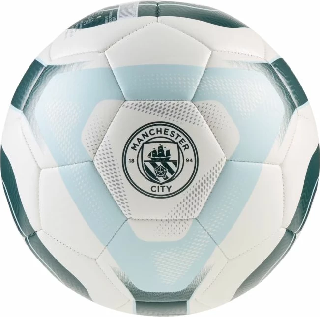 Top futbolli Puma MCFC King 85013 01, i bardhë-gjelbër-kaltër