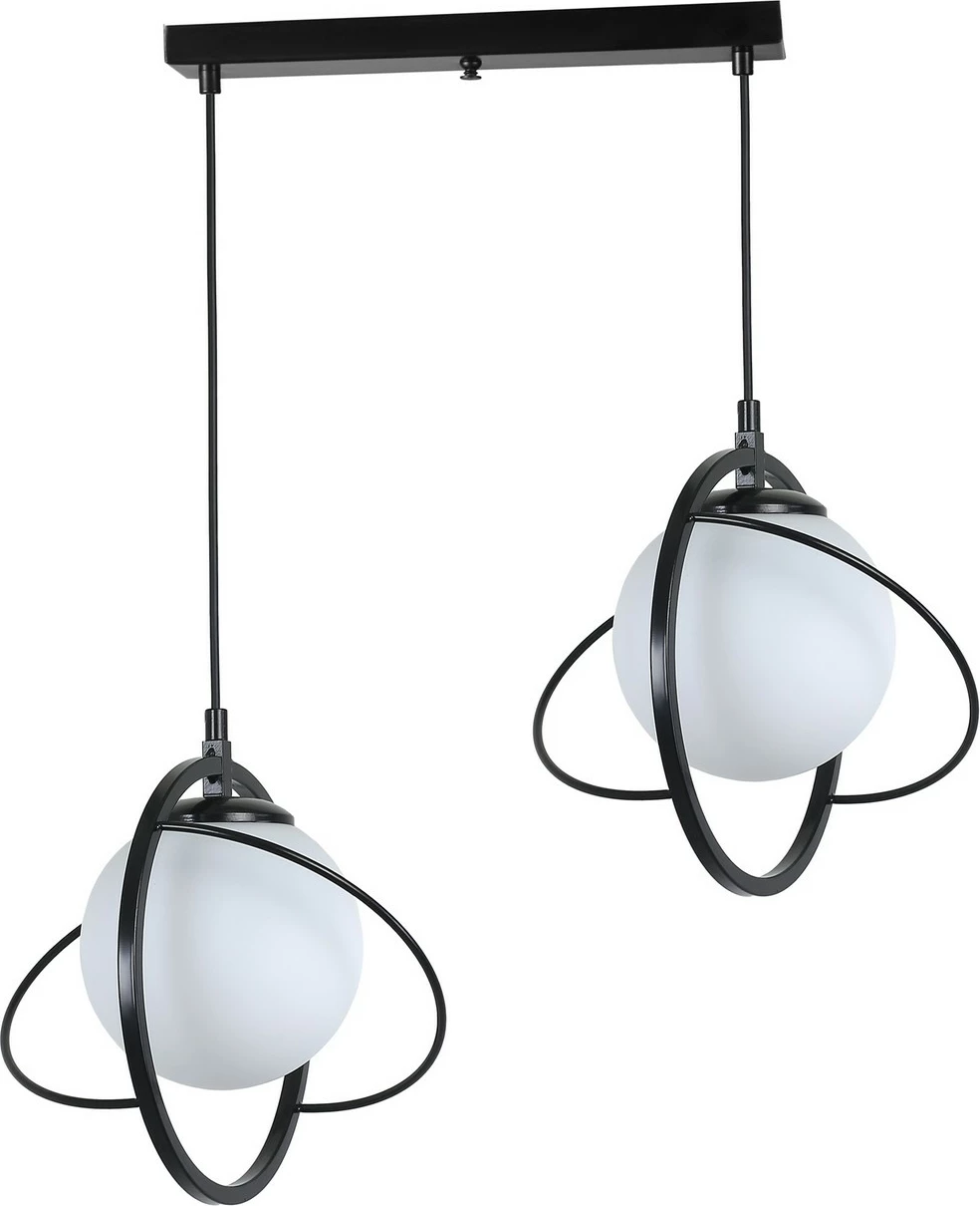 Llambë tavani Opviq, model 8773-5, metal, e zezë dhe e bardhë