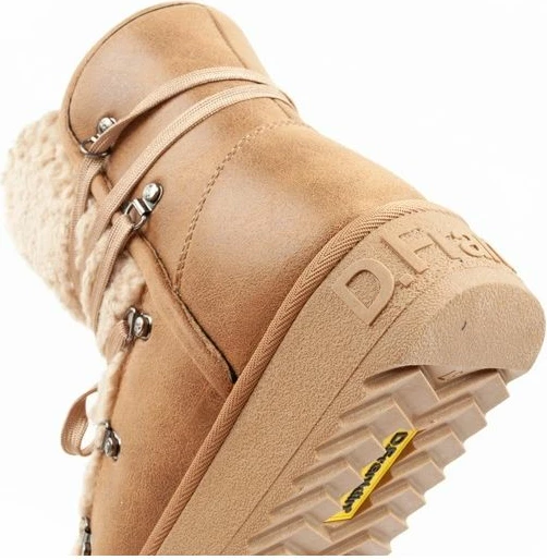 Çizme dimri për femra D.Franklin, kafe-bezhë