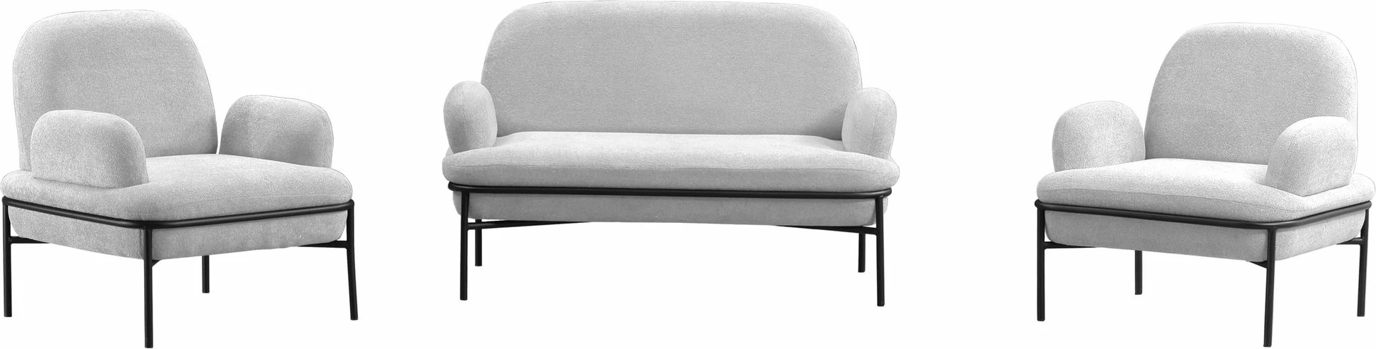 Set divani Atelier del Sofa, Aster, i bardhë