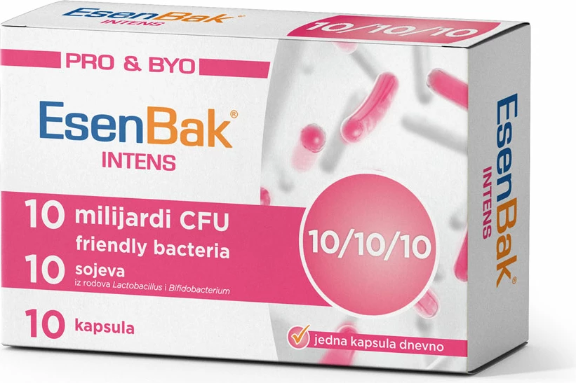 Suplement probiotik EsenBak Probiotik Intense 10/10/10
